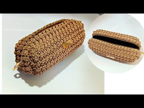 Видео: Пенал крючком - Новинка и простой цельный предмет.