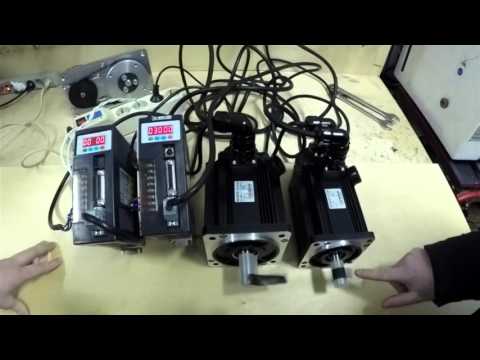 Видео: Сервоприводы 110ST-M06030 и 130ST-M10025, включение