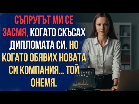 Видео: Съпругът ми се засмя, когато скъсах дипломата си. Но когато обявих новата си компания… той онемя.