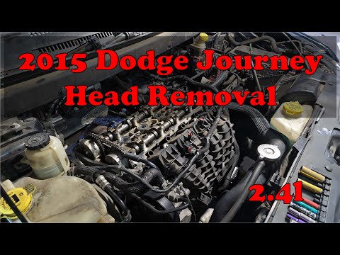Видео: Как снять головку блока цилиндров с Dodge Journey 2.4l 2015 года выпуска: замена прокладки головк...