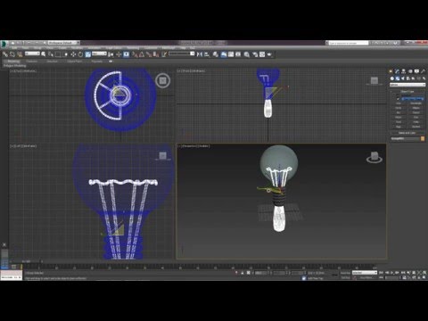 Видео: 3D Max. Упражнение №8. Часть №2. Модель электрической лампочки.