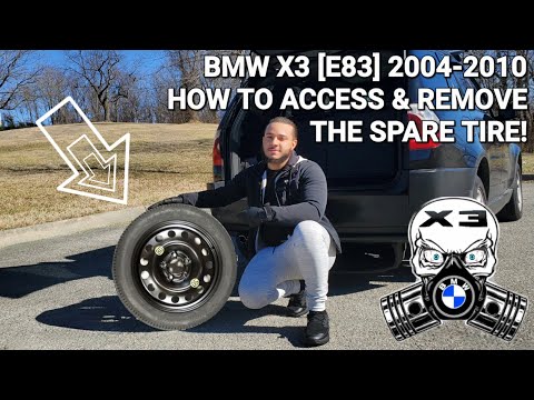 Видео: BMW X3 [E83] 2004-2010 Как получить доступ к запасному колесу и снять его!