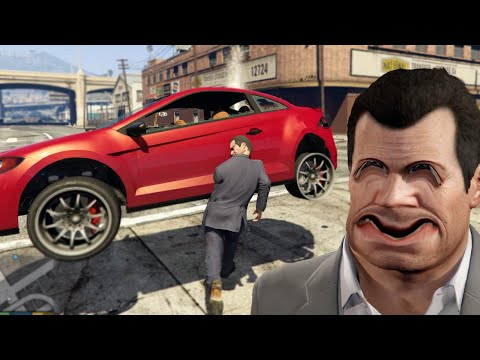 Видео: Майкл и Лестер отлично провели время вместе! В пробке на скорости 99999! -GTA5