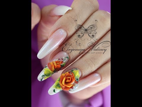 Видео: Современный миндаль/Сложная коррекция с восстановлением архитектуры/градиент аэропуфингом