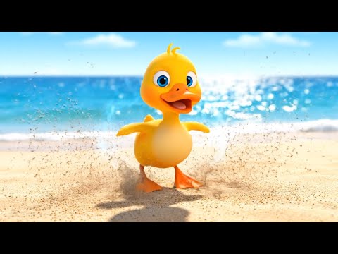 Видео: Утиные танцы на пляжной вечеринке 🦆🎵