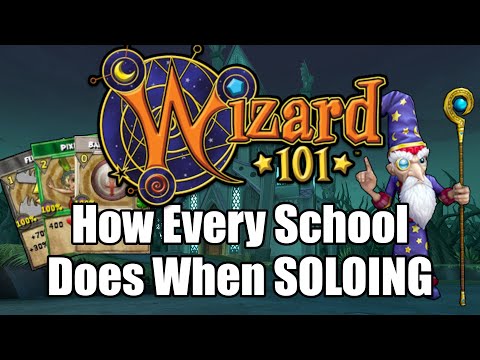 Видео: Как каждая школа справляется соло в Wizard101