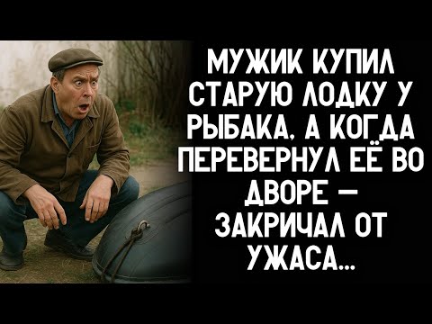 Видео: Мужик купил старую лодку у рыбака, а когда перевернул её во дворе — потерял дар речи...