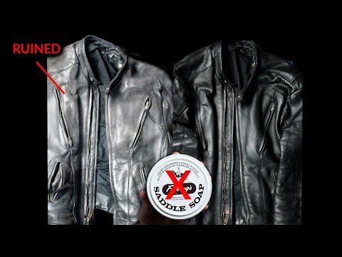 Видео: ХВАТИТ портить куртку седельным мылом | Как правильно чистить и ухаживать за кожаными куртками