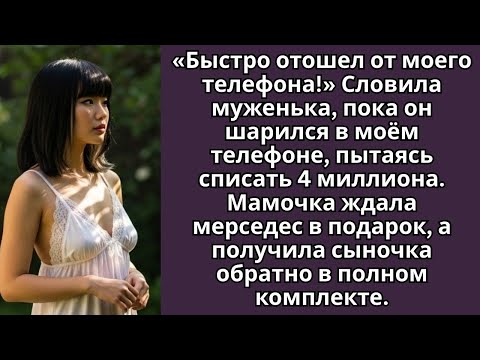 Видео: «Быстро отошел от моего телефона!» Словила муженька, пока он пытался списать 4 миллиона для свекрови