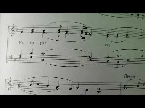 Видео: ТЕНОР и БАС.Благослови душе моя " греч. росп. в обраб. Львова. Нотный разбор.