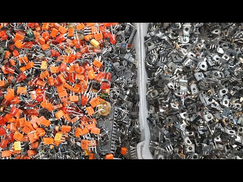 Видео: Переработка 500 шт КТ814 и отдельно пластиковые детали 1 кг