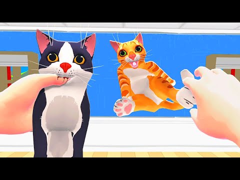 Видео: Превращаем кошек в рэгдоллов — Cat Cafe VR (новое обновление)