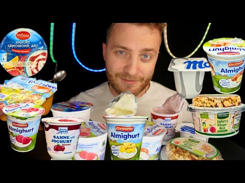Видео: Имбирный йогурт? Я В ШОКЕ! Мукбанг йогурты | Mukbang yoghurts