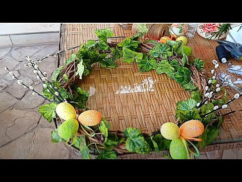 Видео: Хотела сделать только пасхальный венок, а получилось...