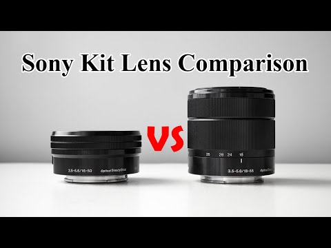 Видео: Сравнение китов Sony для APS-C кропов на E-байонете. 18-55mm vs 16-50mm