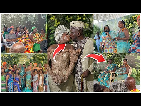 Видео: Прекрасный момент! 😍 Победительница GMB 2010 Нана Ама Рояль целует мужа на традиционной свадебной...