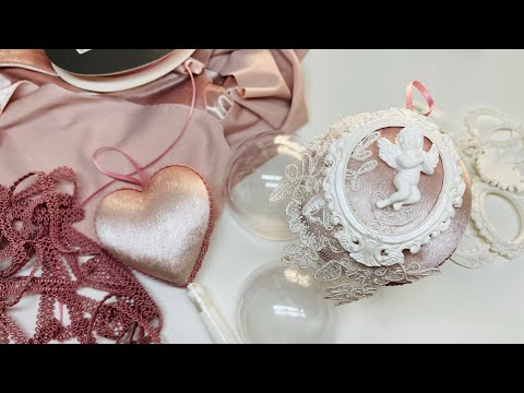 Видео: Обтягиваем шар бархатом.  Подробно показываю и рассказываю