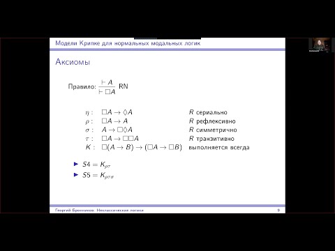 Видео: Введение в неклассические логики, лекция 3. Модальная логика