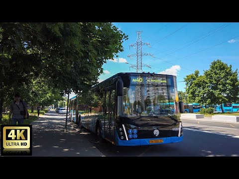 Видео: м40 маршрут автобуса. 24.06.2022 год. Москва.