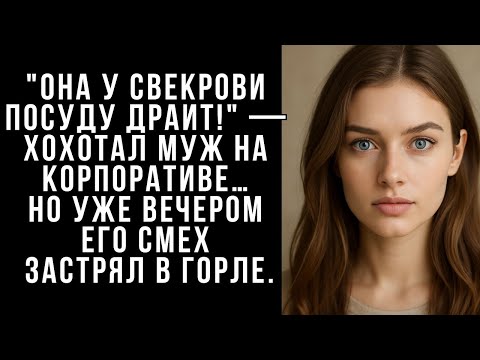 Видео: Она у свекрови посуду драит!  —хохотал муж на корпоративе… Но уже вечером его смех застрял в гор