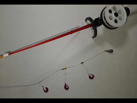 Видео: Уловистый монтаж зимней удочки со скользящими поводками.Как привязать поводки,что бы они не путались