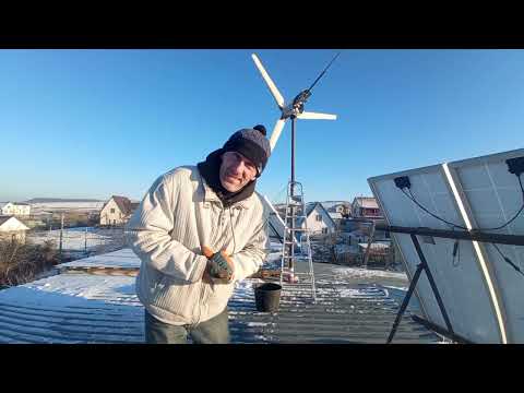 Видео: Электромагнитный тормоз ветряка - хуже / Скотч / Обмерзание и смазка лопастей / Планы