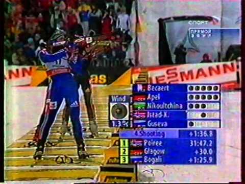 Видео: Чемпионат мира 2004, Oberhof, персьют женщины