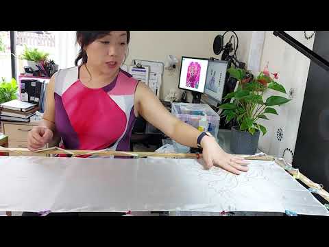 Видео: Как сделать расписанный вручную шёлковый шарф на заказ — Запись живого выступления — Моя повседне...