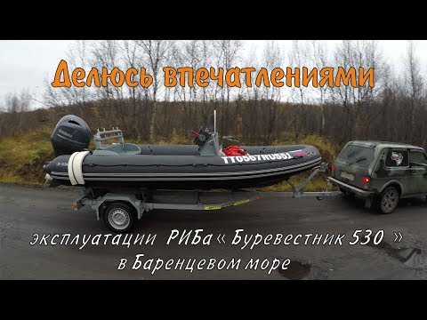 Видео: Эксплуатация РИБа "Буревестник 530" в Баренцевом море / Делюсь впечатлениями