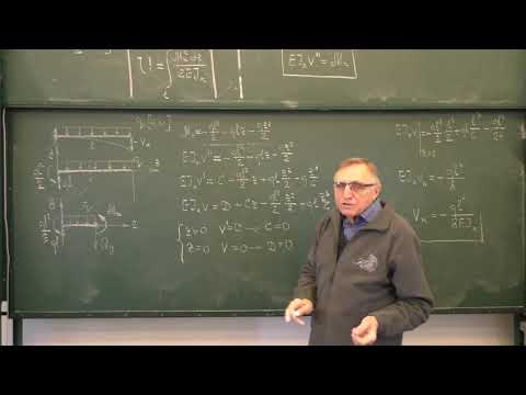 Видео: Сопротивление материалов. Лекция: дифференциальное уравнение изогнутой оси балки