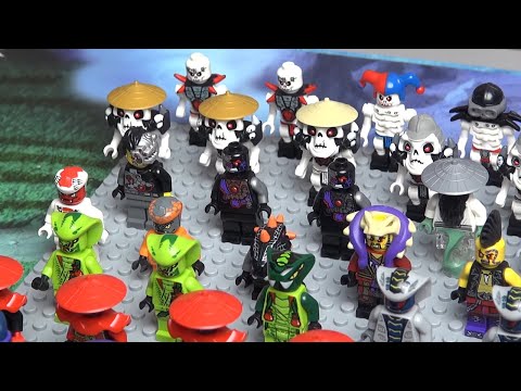 Видео: Лего НИНДЗЯГО минифигурки LEGO NINJAGO вся коллекция