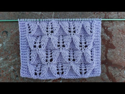 Видео: Красивый ажурный узор спицами для блузы, кофточки, джемпера, туники.