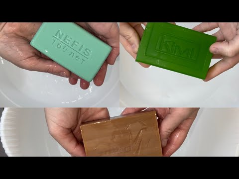 Видео: ASMR 🎙️Мыление трех разных мыл•Эфко •Нефис•KIMI🤤sponge squeezing