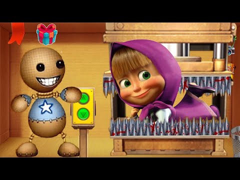 Видео: Маша против Бадди против Horror Press Machine | Kick The Buddy