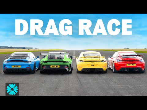 Видео: ГОНКА Porsche GT на 1/4 мили!