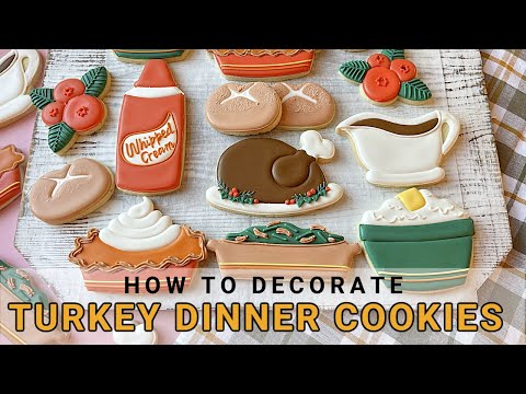 Видео: 🍗 Индейка на ужин… из печенья! Новый мастер-класс по приготовлению печенья🥧