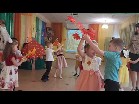 Видео: Танец "Осенние дорожки", МБДОУ 65, старшая группа N 5.