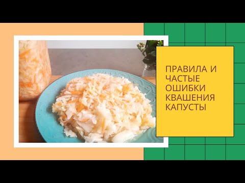 Видео: Правила приготовления квашеной капусты. Разбор ошибок
