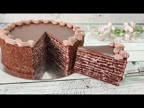 Видео: Знаменитый торт ЛИСТОПАД! Классика! Вкуснейший ПЕСОЧНЫЙ шоколадный торт! Тает во рту!