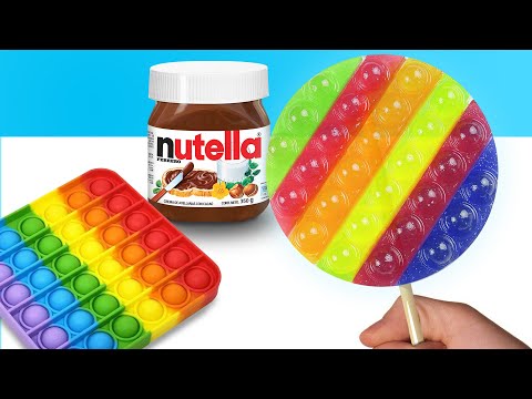 Видео: ГИГАНТСКИЙ ПОП ИТ леденец! 🍭 Проверка рецептов сладостей с Pop it