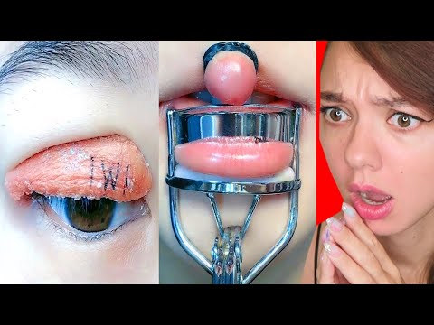 Видео: У МЕНЯ ШОК! АЗИАТСКИЙ ВИРУСНЫЙ МАКИЯЖ! Вирусные лайфхаки для девочек