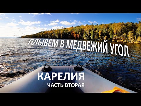 Видео: Медвежий угол. Плывем в дикое место. Охота на грибы. Пожиратель черники. Карелия. Часть Вторая.