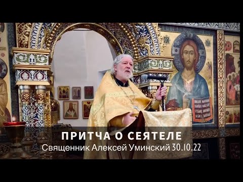 Видео: Притча о сеятеле  —  прот. Алексей Уминский, проповедь 30.10.22