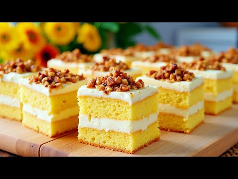 Видео: Знаменитый лимонный торт, который тает во рту. Невероятно вкусный торт за 15 минут.