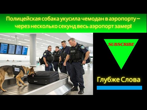 Видео: Полицейская собака укусила чемодан в аэропорту — через несколько секунд весь аэропорт замер!