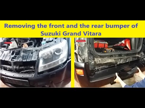 Видео: Как снять передний и задний бампер Сузуки Гранд Витара