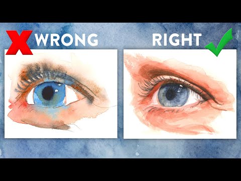 Видео: ПЕРЕСТАНЬТЕ совершать эти 10 ошибок при рисовании акварелью прямо сейчас!