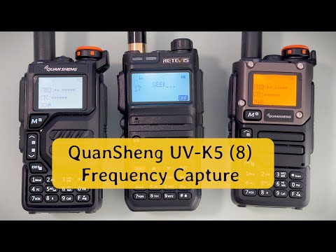 Видео: Проверка функции захвата частоты радиостанции QuanSheng UV-K5 (8)