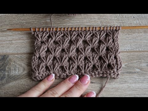 Видео: Узор «Фисташки» спицами, видео | «Pistachios» knitting pattern