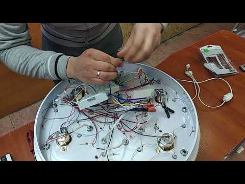 Видео: Ремонт LED люстры тортик  Замена пульта  Замена блока с пультом управления